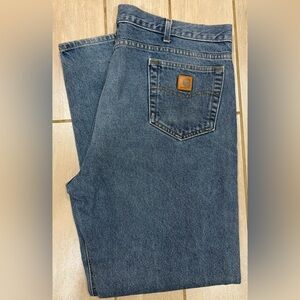 42x34 Carhartt Jeans 100% Cotton Traditional Fit Workwear Barnwear Utility